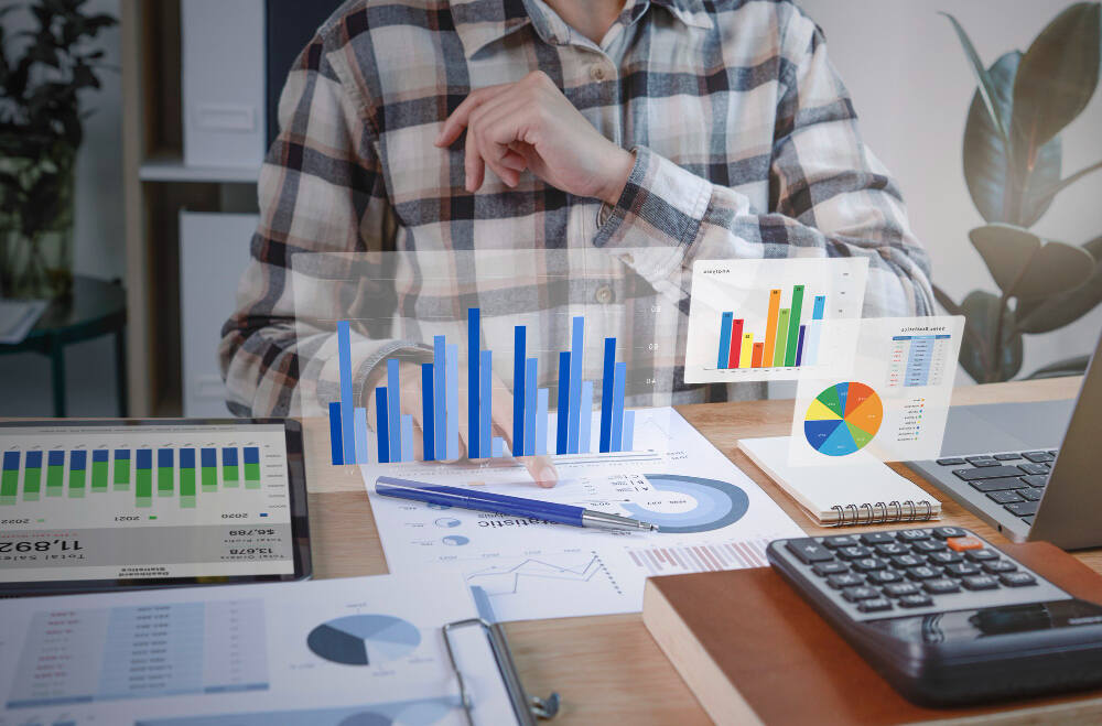 Grafik dan pivot table hasil olah data