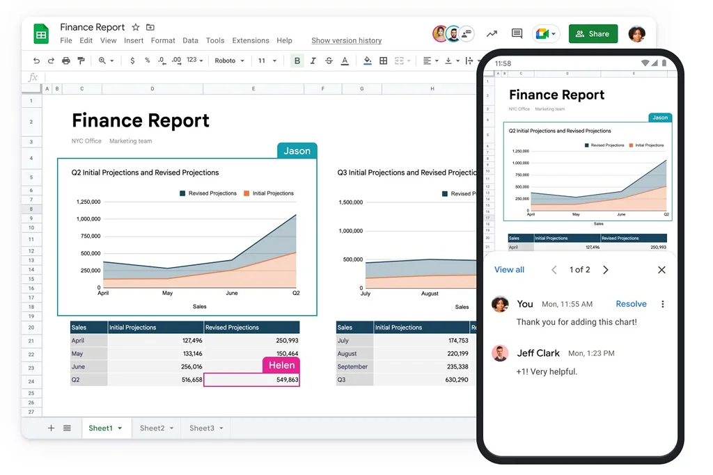 Aplikasi Google Sheets Google Workspace