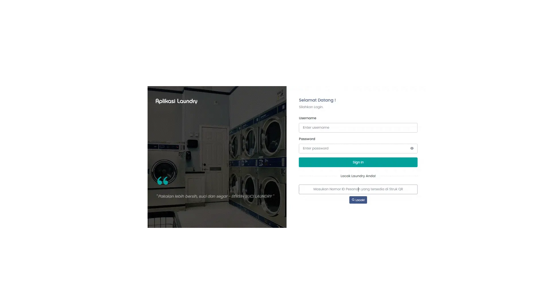 Track pesanan laundry realtime aplikasi laundry online